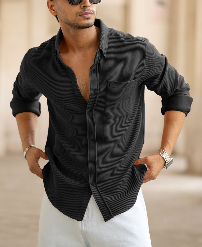 black-textured-regular-fit-full-sleeves-shirt