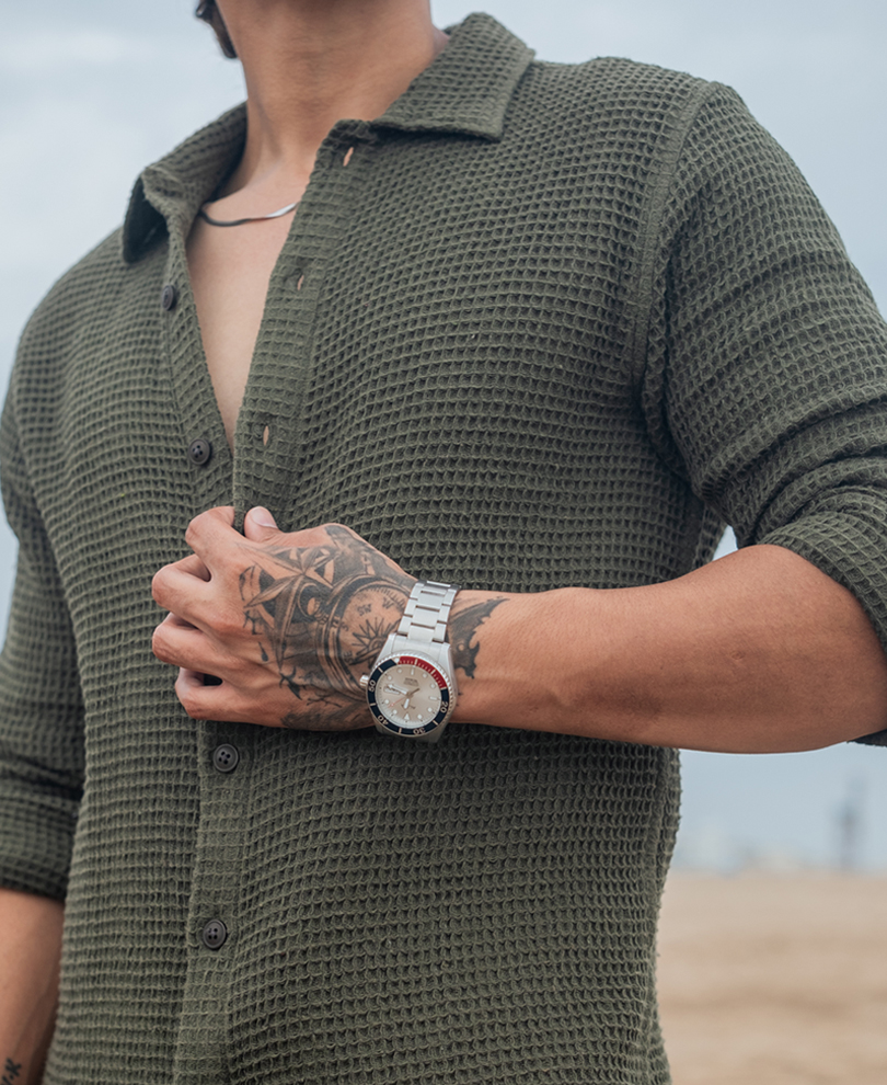 olive-green-waffle-structured-regular-fit-full-sleeves-shirt
