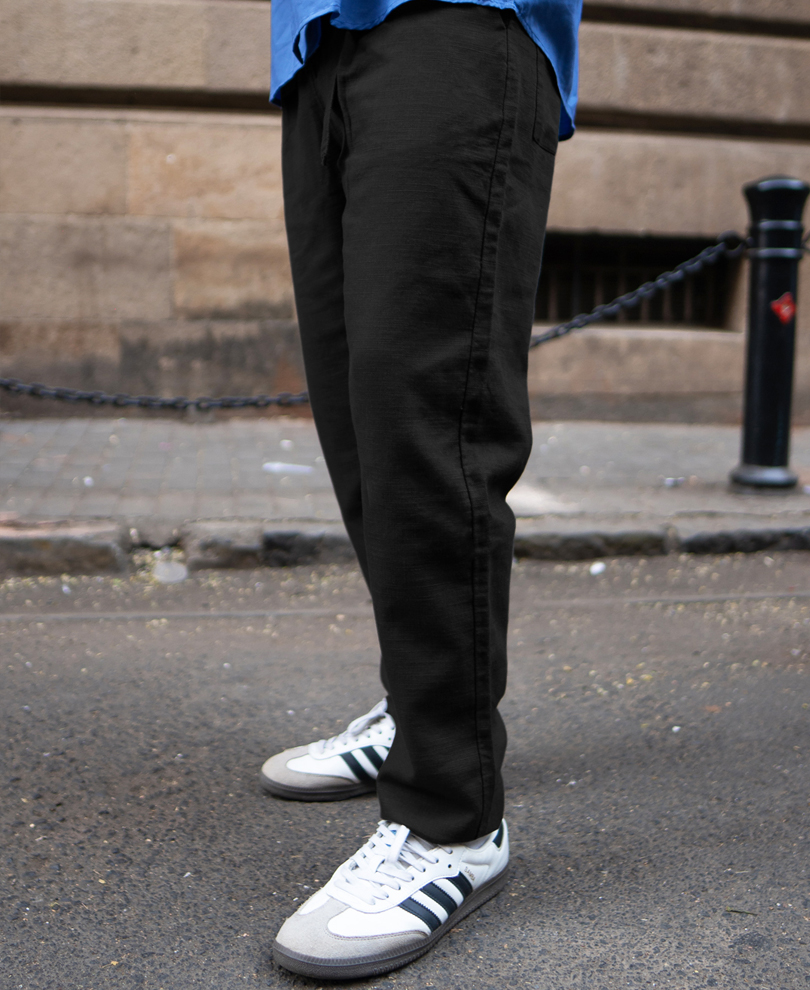 black-cotton-pant-with-belt