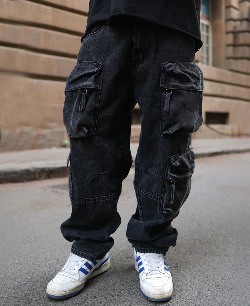 black-denim-utility-baggy-fit-jeans