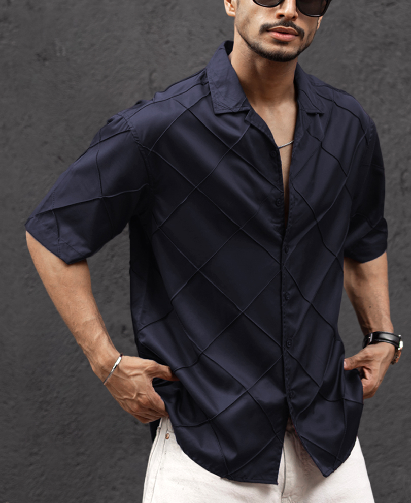 navy-blue-oversized-half-sleeves-shirt
