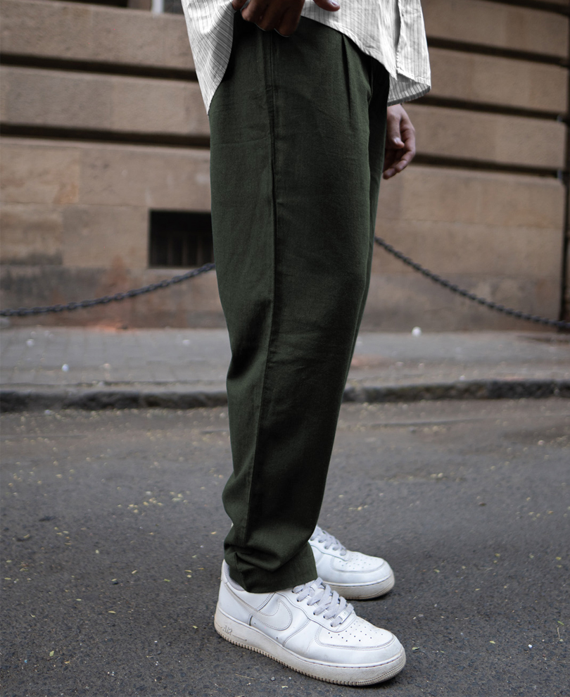 green-solid-linen-regular-fit-pant